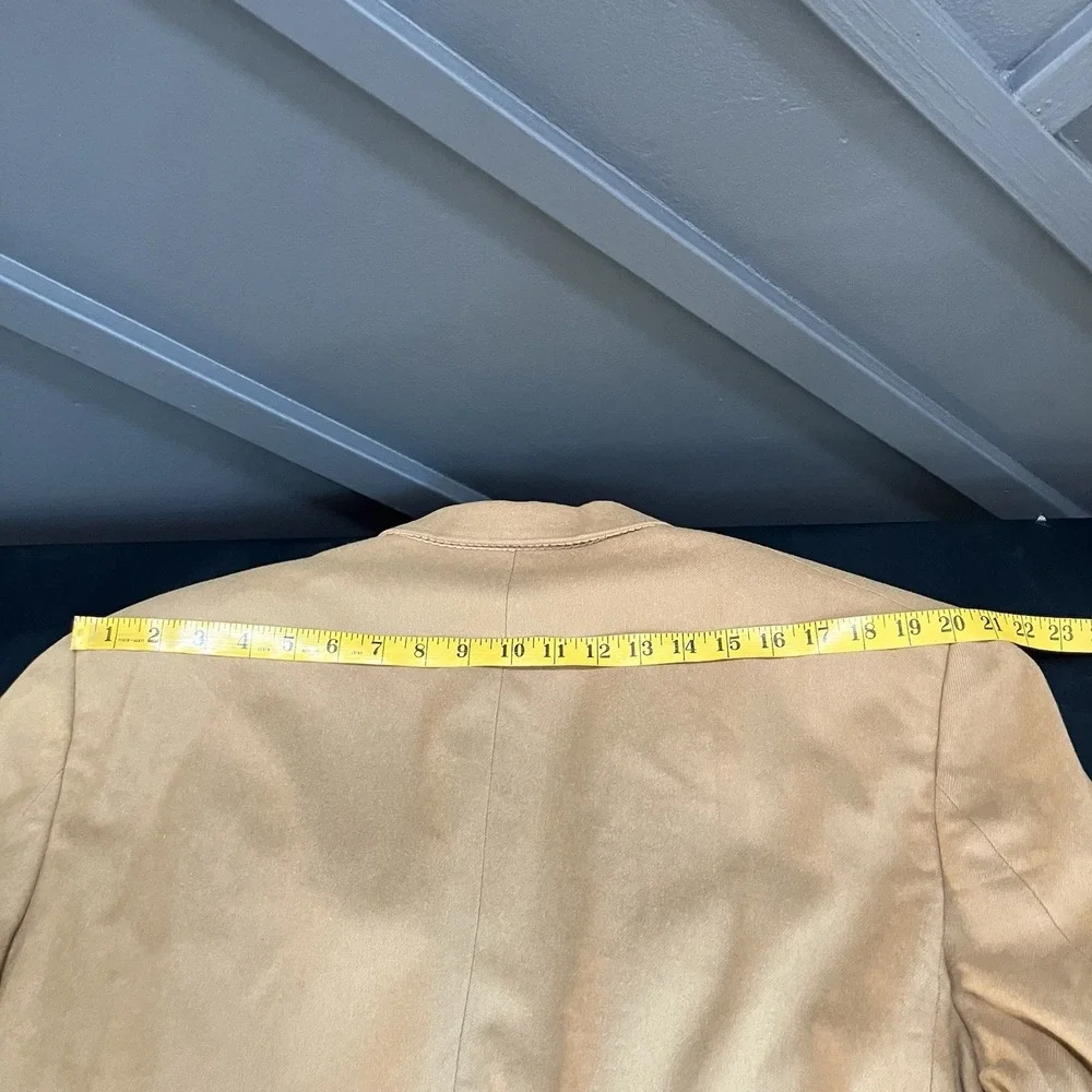 Hart Schaffner Marx Gold Trumpeter 100% Cashmere Sport Coat Blazer 44L Tan